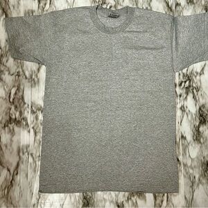 Vintage Union Made Teamsters Gray Ash Blank TShirt Sz Large USA 90s Y2K Normcore